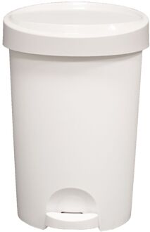 Eda Power Tower Stepy bin pedaalemmer 15 ltr voor zak 20 ltr wit