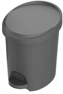 Eda Power Tower Stepy bin pedaalemmer 6 liter met binnenemmer antraciet Grijs