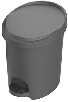 Eda Power Tower Stepy bin pedaalemmer 6 liter met binnenemmer antraciet Grijs