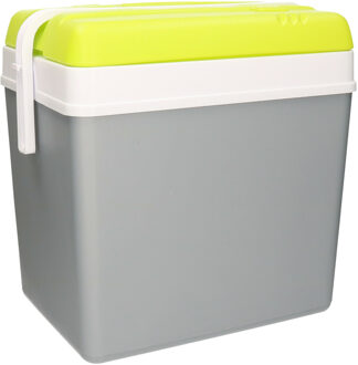 Eda Promotion koelbox - 24 liter - kunststof - grijs - 36 x 27 x 40 - Koelboxen