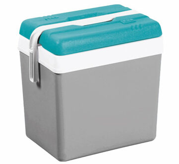 Eda Promotion koelbox - 24 liter - kunststof - grijs - 41 x 27 x 40