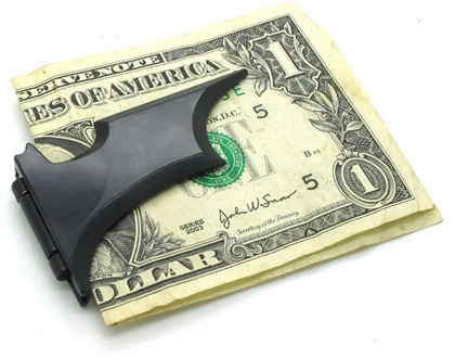 EDC Outdoor Bat Banknote Clip self defense Portable Pocket Money Clip Tool Stainless Steel Metal Wallet Emergency Survival Tool