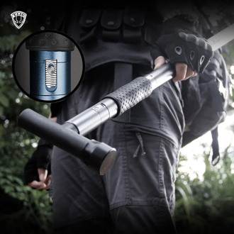 EDC Tactical Trekking pole Alpenstock Hiking Camping Climbing equipment multi tool outdoor Self Defense LED stick rod