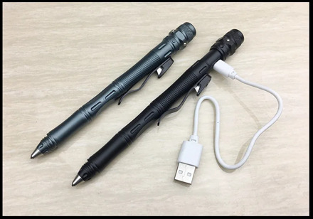 EDC Tool Multi-function self-defense Guard survival supplies LED Strobe Rechargeable Tactical pen Magnetic Control Switch Design