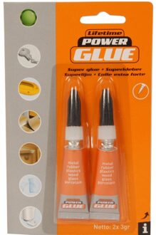 Edco Hobby superlijm tube 3 gram 2 stuks Transparant