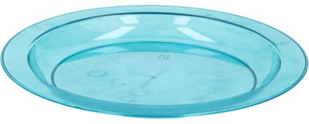 Edco Ontbijtbordje blauw 20 cm kinderservies van plastic/kunststof