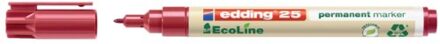 Edding 25 Ecoline Permanent Marker Rood