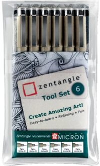 Edding Fineliner Sakura Zentangle tool set 6delig