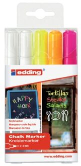 Edding Krijtstift edding 4095 rond assorti 2-3mm etui a 5st