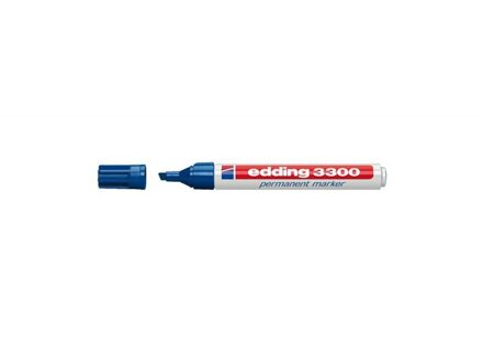 Edding permanent marker e-3300 blauw Wit