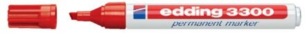 Edding permanent marker e-3300 rood Wit