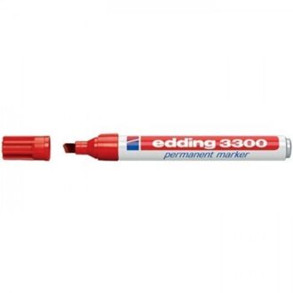 Edding permanent marker e-3300 rood Wit