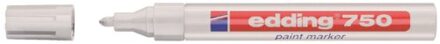 Edding Viltstift edding 750 lakmarker rond wit 2-4mm Transparant