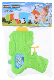 Eddy Toys 1x Mini waterpistolen/waterpistool groen van 12 cm kinderspeelgoed