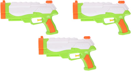 Eddy Toys 3x Waterpistool/waterpistolen groen 24,5 cm