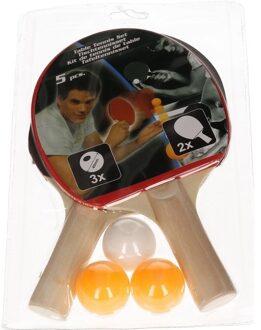 Eddy Toys Camping tafeltennis set - Tafeltennisset Multikleur