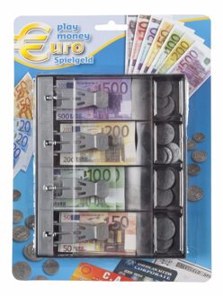 Eddy Toys Kassalade Met Speelgeld Euro Zwart