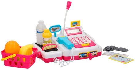 Eddy Toys Speelgoed kassa - met licht en geluid - voor jongens/meisjes