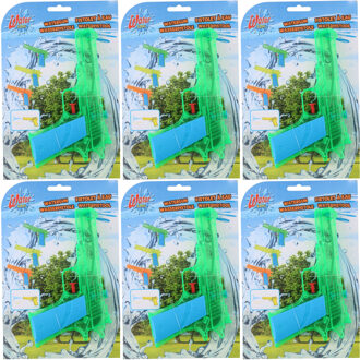 Eddy Toys Waterpistolen - 6x - waterpistool - groen - 18 cm - kinderen