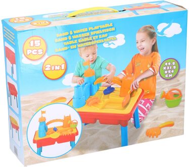 Eddy Toys zand- en watertafel junior 54 x 45 x 31 cm Multikleur