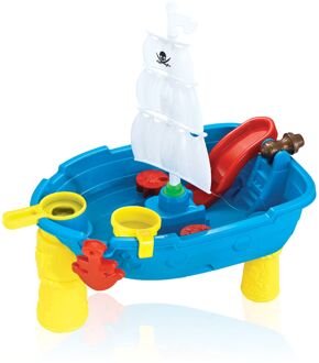 Eddy Toys Zand- en Watertafel Piraten - met 12 Accessoires - Buitenspeelgoed - 54 X 45 X 31 cm Multikleur