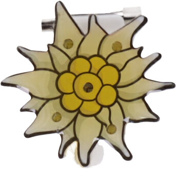 Edelweiss Oktoberfest broche met lichtje - Dames - Dirndl accessoires