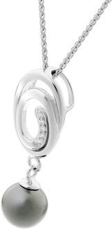 'Eden' Dames 925 Sterling Zilveren Ketting met Hanger - Zilver ZH-7116
