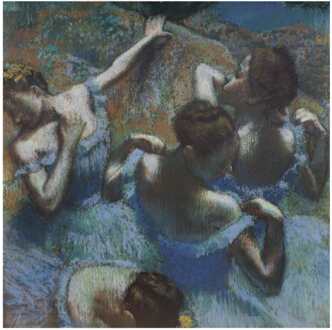 Edgar Degas - Blue Dancers Kunstdruk 60x80cm