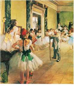 Edgar Degas - La Classe De Danse Kunstdruk 24x30cm