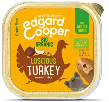 Edgard & Cooper Biologische Kalkoen Kuipje - Voor volwassen honden - Hondenvoer - 100g