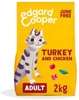 Edgard & Cooper Brokjes - Kattenvoer - Kalkoen - Kip - 2 kg