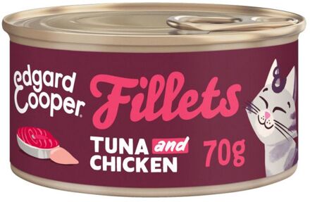Edgard & Cooper Filets - Kattenvoer - Tonijn - Kip - 70 gram