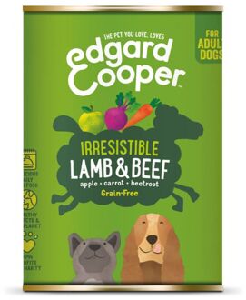 Edgard & Cooper Lam & Rund Blik - Voor volwassen honden - Hondenvoer - 400g