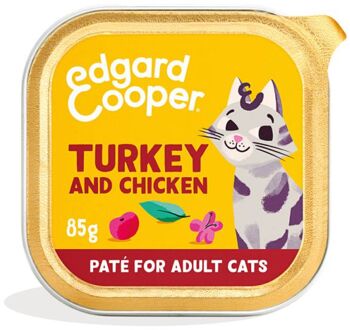 Edgard & Cooper Paté - Kattenvoer - Kalkoen - Kip - 85 gram