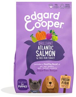 Edgard & Cooper Puppy - Hondenvoer - Zalm - Kalkoen - 2,5 kg