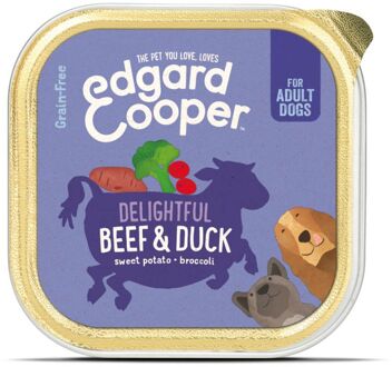 Edgard & Cooper Rund & Eend Kuipje- Voor volwassen honden - Hondenvoer - 150g