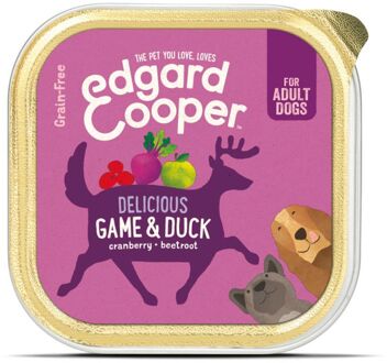 Edgard & Cooper Wild & Eend Kuipje - Voor volwassen honden - Hondenvoer - 150 g