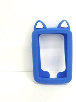 Edge 820 Fiets Computer Custom Edition Siliconen Cover beschermhoes + LCD Screen Protector (Voor GARMIN Edge820) 820 blauw