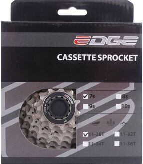 Edge Cassette 7 Speed Cs-m5007 11-28t Zilver