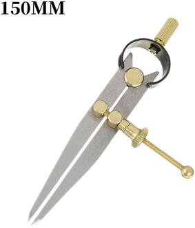 Edge Creaser Vleugel Divider Scratch Roterende Naaien Handgemaakte Lederen Gereedschap Diy Verstelbare Craft Metalen Duurzaam Krassen Kompas 150MM