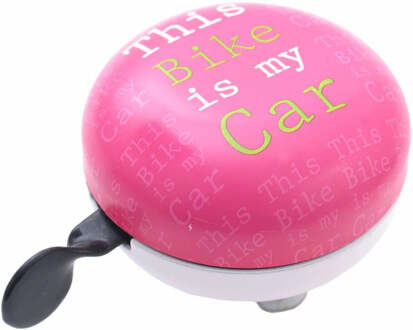 Edge Fietsbel Edge Ding-Dong ø80mm - Pink Car