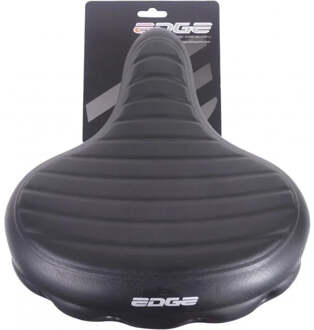 Edge Fietszadel Edge Urban XL Wave - Zwart