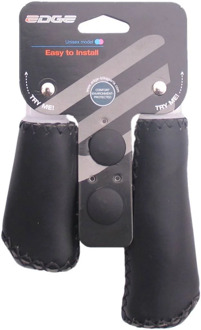 Edge Handvatset Leer - zwart - 135/92mm Multikleur