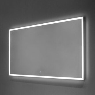 Edge Spiegel - 160x70cm - dimbare LED verlichting - touchscreen schakelaar SP-JD160RH Aluminium (Zilver)