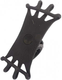 Edge Telefoonhouder Edge EZ Fit - 360° - Siliconen - Zwart