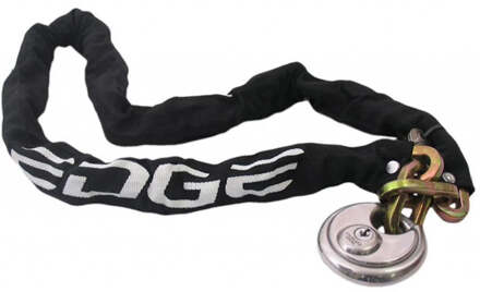 Edge Urban Kettingslot met Discusslot - 8mm x 120cm - Zwart