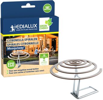 Edialux Mosquiway Citronella Spiralen - 10 Stuk