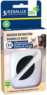 Edialux Ultrasonic Defend Apparaat - Tegen Ratten En Muizen - 1 Stuk - Large