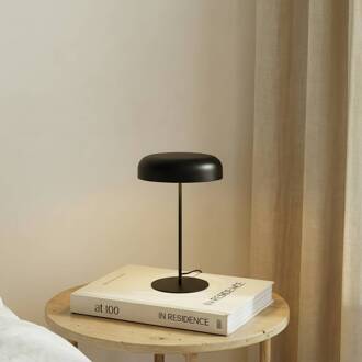 Edion tafellamp, zandzwart, metaal