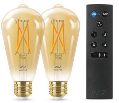 Edison Filament 2-pack + Afstandsbediening - Slimme LED-Verlichti…